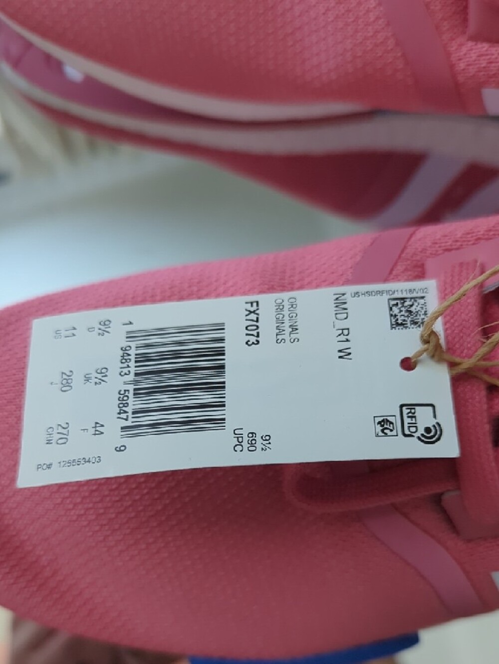 adidas Pink Athletic Sneakers with White Stripes - Picture 2 of 7